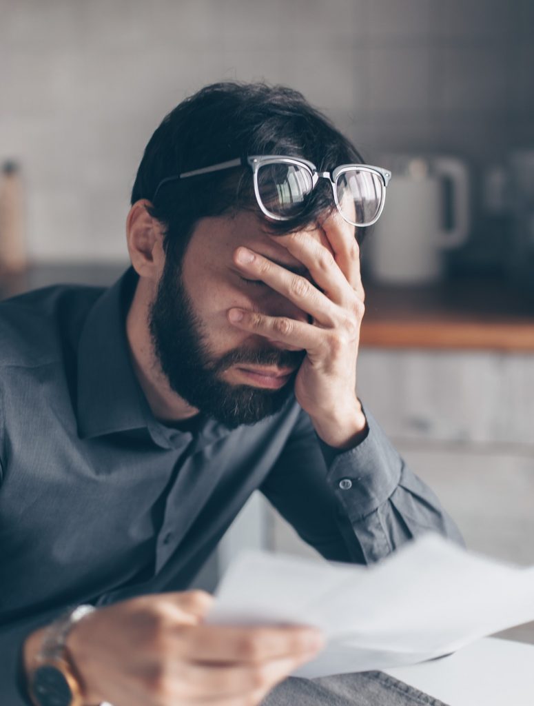 Une personne anxieuse