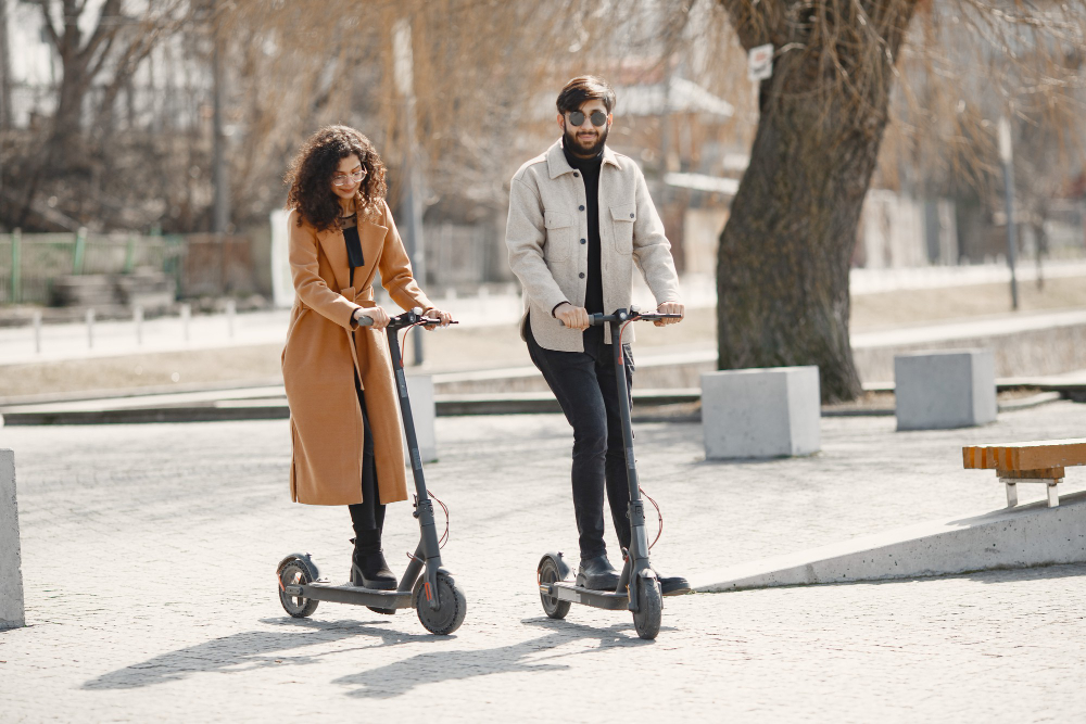 h&f sur trottinette électrique