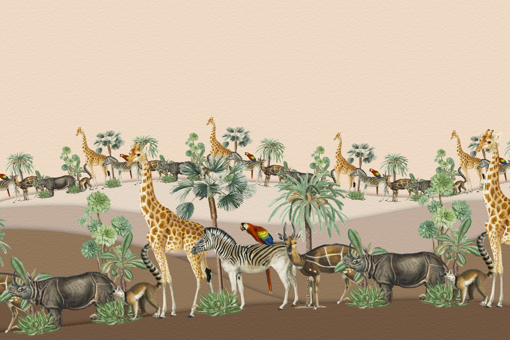 tableau girafe