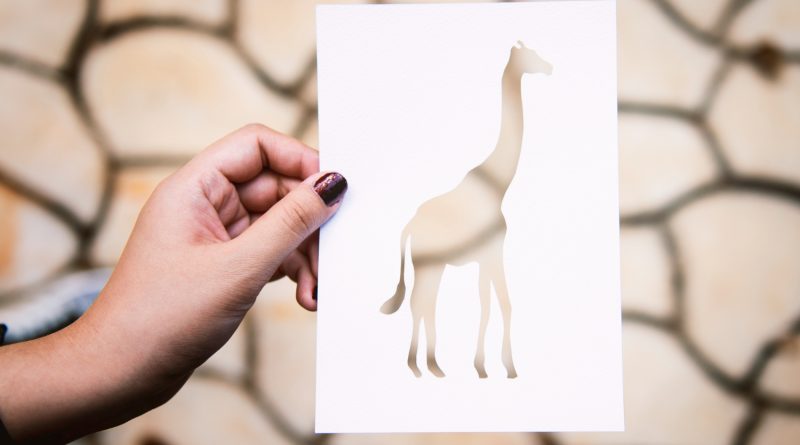 tableau girafe
