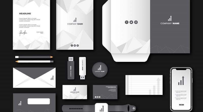 des éléments graphiques pour une marque