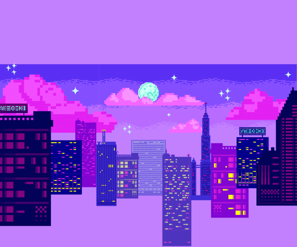 Une image numérique créée avec le pixel art
