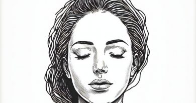 dessin d'un visage de femme