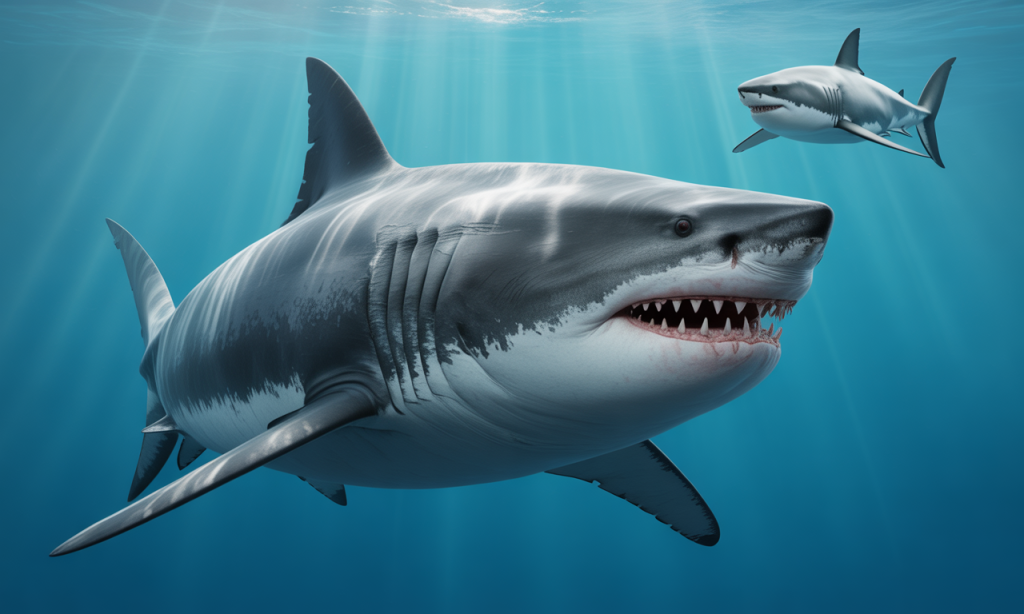 le mégalodon pouvait atteindre 24 m, faisant de lui le plus grand prédateur des océans. origine, fossiles, morsure et comparaisons avec le grand requin blanc.