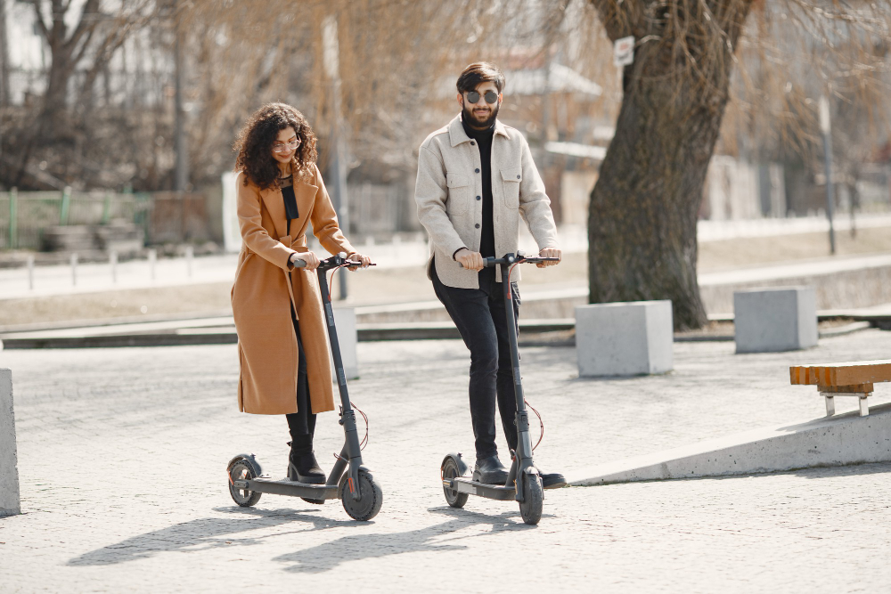 h&f sur trottinette électrique