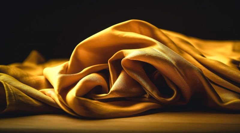 tissu doré représentant le luxe