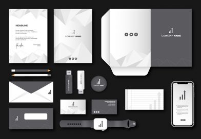 des éléments graphiques pour une marque