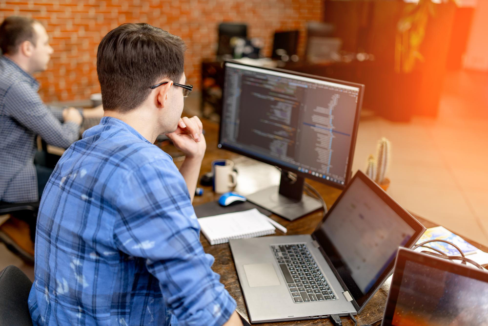 deux développeur travaillant sur ordinateur