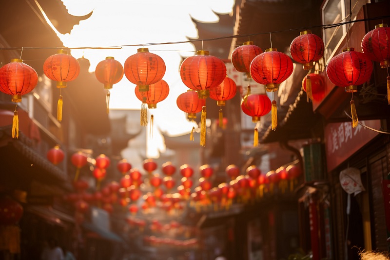 des lanternes du nouvel an chinois
