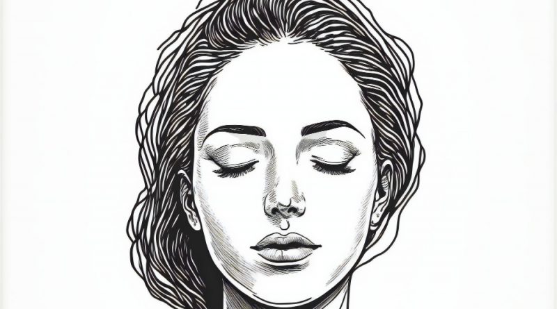 dessin d'un visage de femme