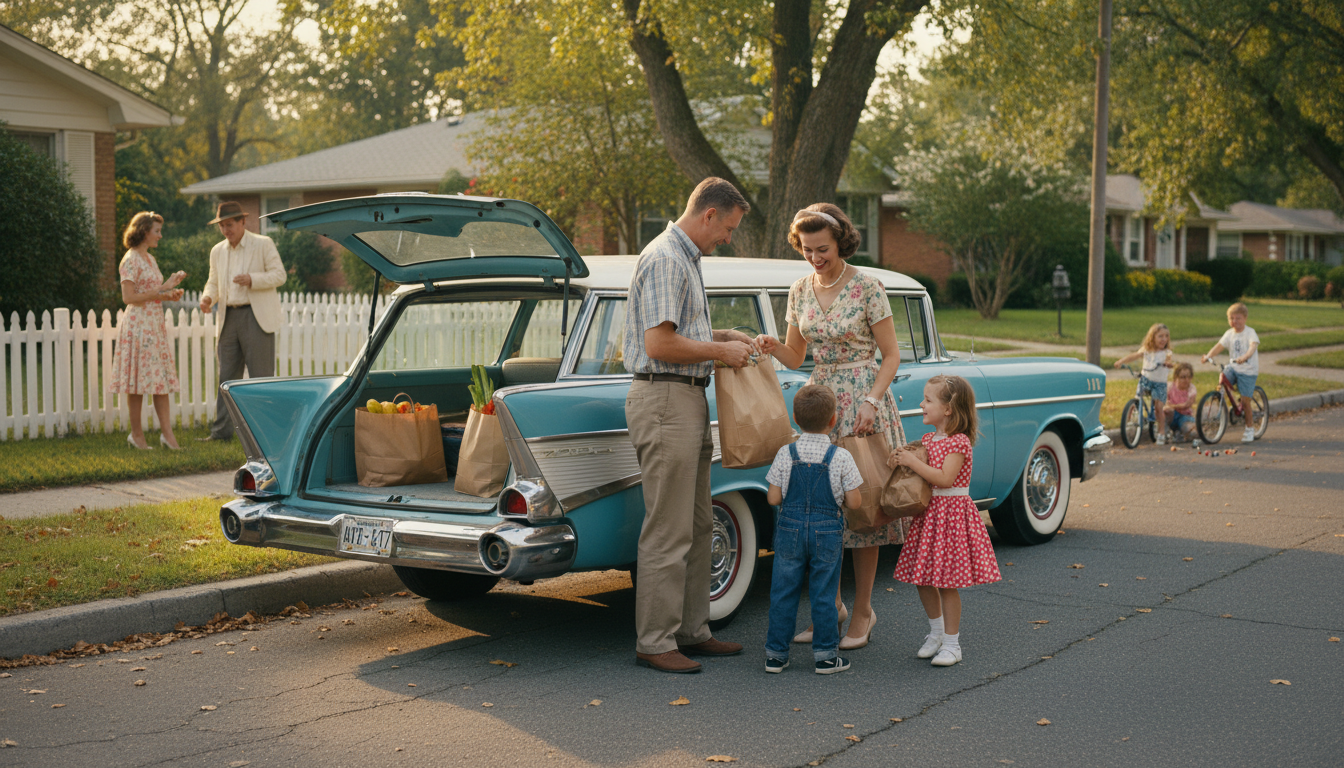 découvrez comment la voiture a transformé le quotidien des années 1950, en devenant un symbole de liberté et de modernité dans la société française.
